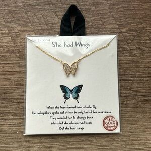 Gold Butterfly necklace